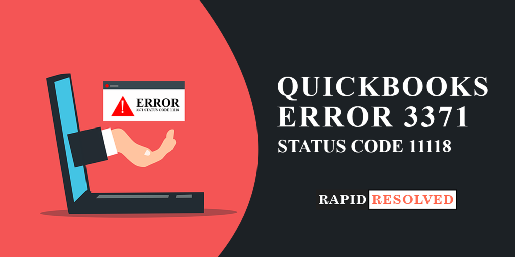 QuickBooks Error 3371 Status Code 11118