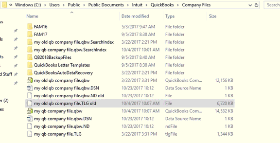 QuickBooks Network Files (.ND)