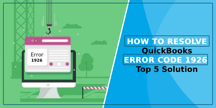 QuickBooks Error Code 1926
