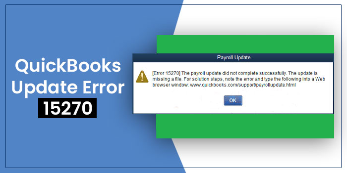 QuickBooks update error 15270