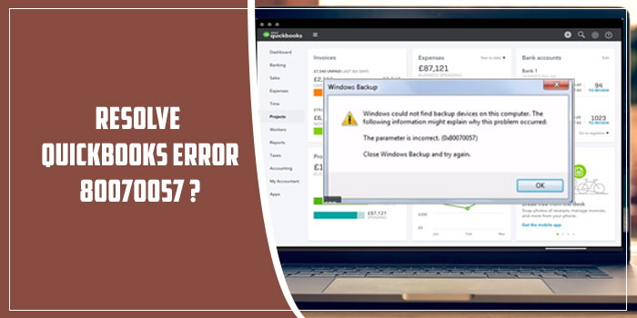 quickbooks error 80070057