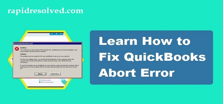 QuickBooks abort error