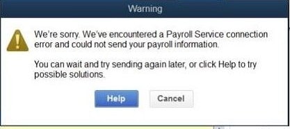 QuickBooks Payroll Not Working Error Message