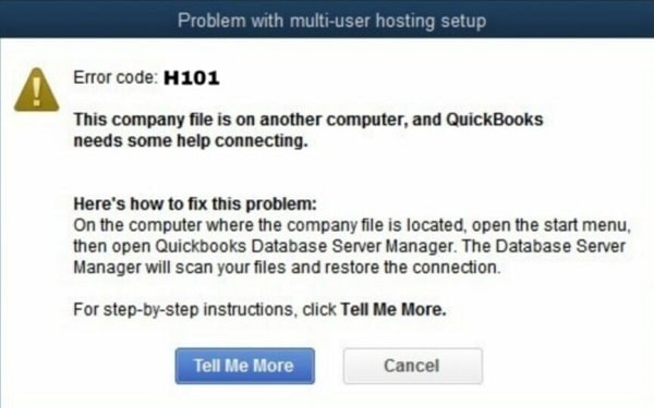 Error Message QuickBooks H101