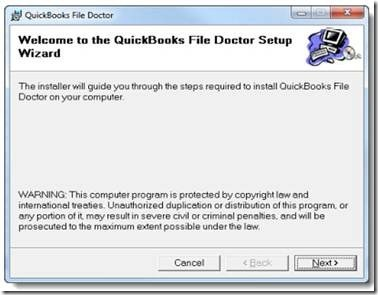 quickbooks file doctor (message)