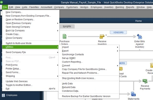 QuickBooks File Doctor Tool As An In-Built Feature