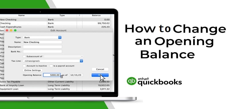 Opening Balance in QuickBooks