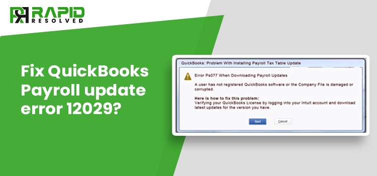 QuickBooks Error 12029