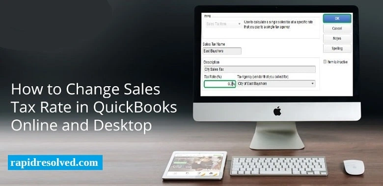 Change Tax Rates in QuickBooks